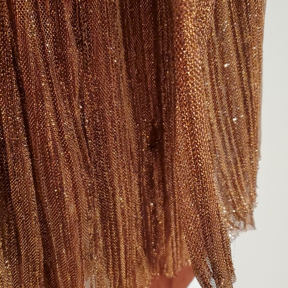 Anthropologie Maeve Metallic Copper Pants Skirt - Picture 11 of 15